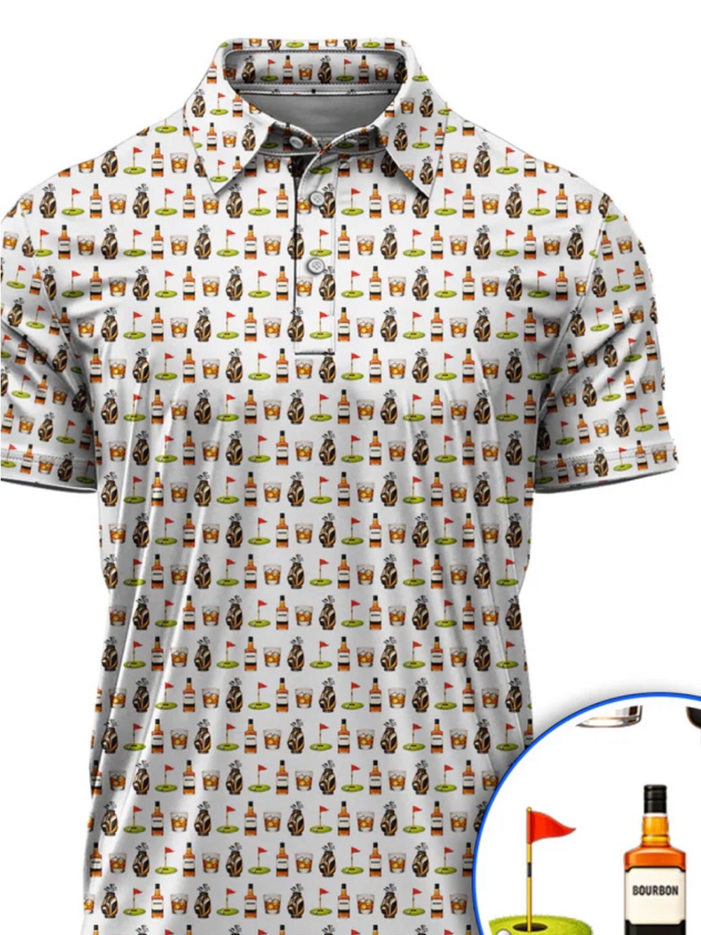 Birdie Bourbon golf polo